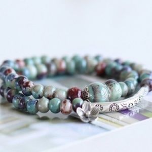 *SOLD* Lotus Stone Handmade MultiLayer Bracelet